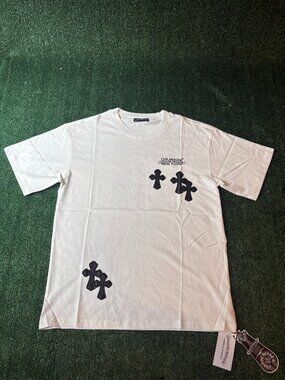 Chrome Hearts x Off White Cross Patch Graphic Tee NWT Streetwear
